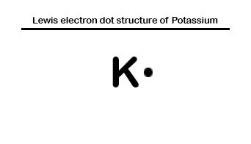 Lewis dot structure of Potassium