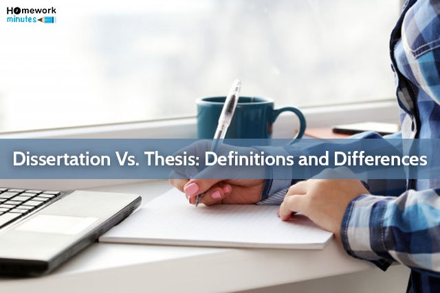 Dissertation Vs. Thesis